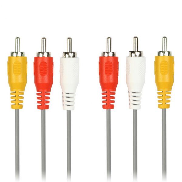 Кабель (KA-231) соединительный Smartbuy 3xRCA (M) - 3xRCA (M) 1.8 м, в пакете