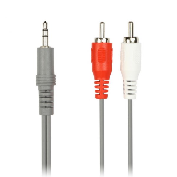 Кабель (KA-311) соединительный Smartbuy 3.5 мм Jack (M)-2xRCA (M), стерео, аудио, 1.8м, в пакете