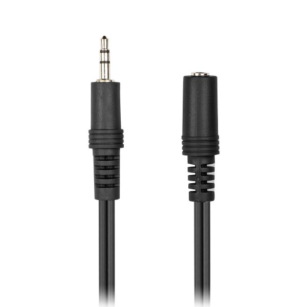 Кабель (КА-321) соединительный Smartbuy 3.5 мм Jack (M)-3.5 мм Jack (F), стерео, аудио, 1.8м, в пакете