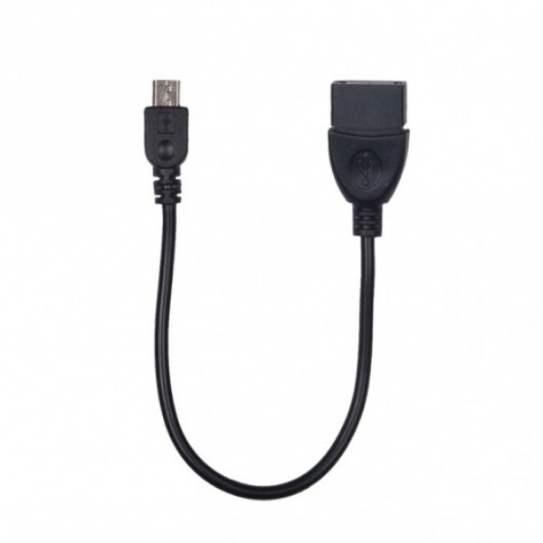 Кабель (RCC-010) Ritmix USB 2.0 A розетка - Micro USB вилка (OTG), длина 0,15 м.