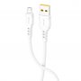 Кабель USB - micro-USB GFPoWeR 06M, 1м, 2.4A, белый ПВХ (200.800)