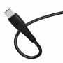 Кабель USB - micro-USB GFPoWeR 07M, 1м, 2.4A, чёрный силикон (200.800)