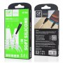 Кабель USB - micro-USB GFPoWeR 19M, 1м, 2.4A, белый силикон (120.480)