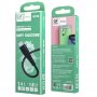 Кабель USB - micro-USB GFPoWeR 07M, 1м, 2.4A, чёрный силикон (200.800)