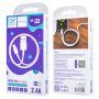 Кабель USB - micro-USB GFPoWeR 22M, 1м, 2.4A, белый ПВХ (120.480)