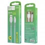Кабель USB - micro-USB GFPoWeR 42M, 1м, 2.4A, белый TPE (200.800)
