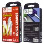 Кабель USB - micro-USB GFPoWeR F16M, индикация, 1м, 3.6A, жёлтый ПВХ (120.480)