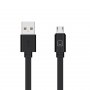 Кабель USB - micro-USB Prime Line, 1.2м, плоский, чёрный