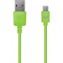 Кабель USB - micro-USB Prime Line, 1.2м, зелёный