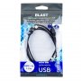 Кабель USB - micro-USB BLAST BMC-110, чёрный пластик штекер, 1м,  круглый чёрный ПВХ