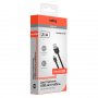 Кабель USB - micro-USB Nobby Comfort 010-001, 2-х сторонние коннекторы, 1м, плоский чёрный ПВХ