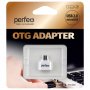 Perfeo adapter USB на micro USB c OTG (PF-VI-O010 White), белый