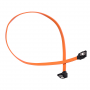 Кабель GoPower Sata (M) - Sata (M) 0.5м, ver. 3.0, силиконовый оранжевый
