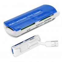 Картридер универсальный Multi-Card Reader, синий