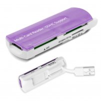 Картридер универсальный Multi-Card Reader, фиолетовый