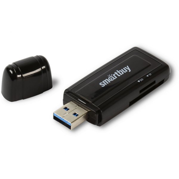 Картридер USB 3.0 SD/Micro SD, SBR-705-K Smartbuy чёрный