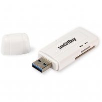 Картридер USB 3.0 SD/Micro SD, SBR-705-W Smartbuy белый