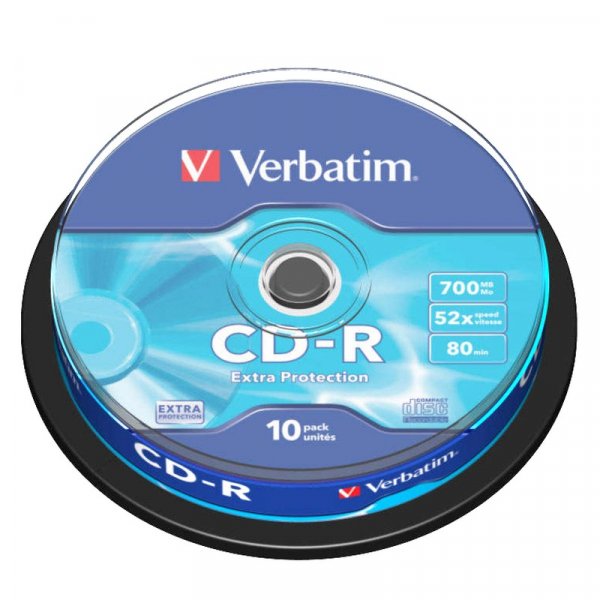 Диск CD-R CB-10 80 52x DL VERBATIM