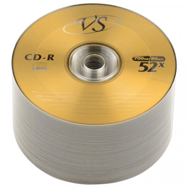Диск CD-R SP-50 80 52x  VS