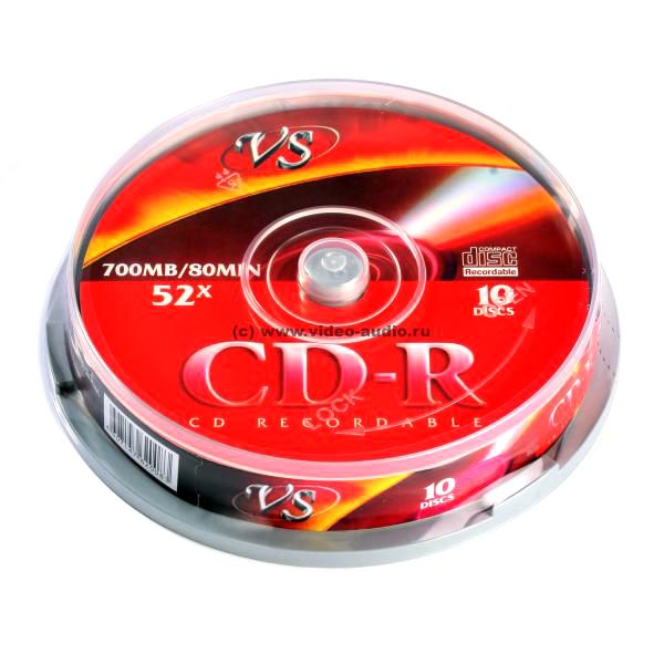 Диск CD-R CB-10 80 52x  VS