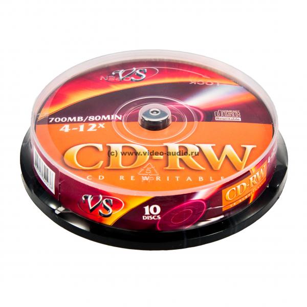 Диск CD-RW CB-10 80 4-12x  VS
