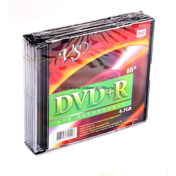 Диск DVD+R SL-5 4,7 GB 16x  VS