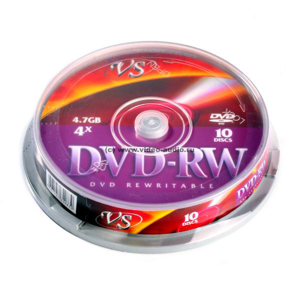 Диск DVD-RW CB-10 4,7 GB 4x  VS