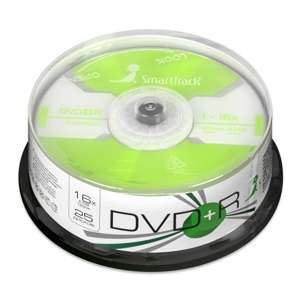 Диск ST DVD+R 4,7GB 16x CB-25/250 (ST000221)