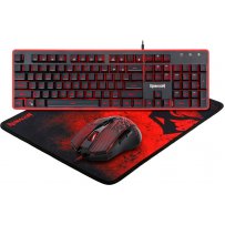 Игровой набор Redragon S107 RU, мышь+клавиатура+коврик