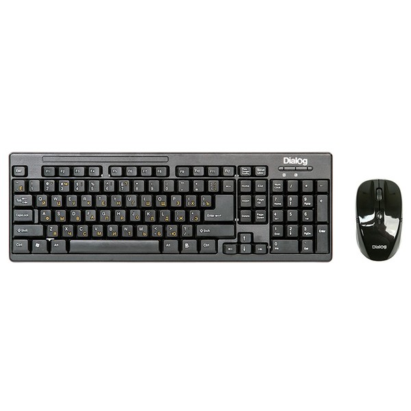Комплект беспроводной KMROP-4010U  Dialog Pointer RF 2.4G - USB, радиоклавиатура + опт. радиомышь 4D