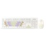 Комплект беспроводной SBC-218346AG-W Smartbuy клавиатура с цвет. клавишами + мышь White