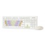 Комплект беспроводной SBC-218346AG-W Smartbuy клавиатура с цвет. клавишами + мышь White
