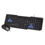 Комплект проводной Smartbuy ONE SBC-230346-KB, мышь+клавиатура, чёрно-синий