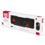 Комплект проводной Smartbuy ONE SBC-230346-KR, мышь+клавиатура, чёрно-красный