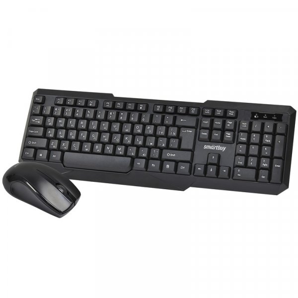 Комплект беспроводной Smartbuy ONE SBC-230346AG-K, мышь+клавиатура, чёрный