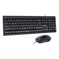 Комплект проводной Smartbuy ONE SBC-114282-K, мышь+клавиатура, чёрный