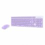 Комплект беспроводной Smartbuy ONE SBC-250288AG-WV, мышь+клавиатура, мультимедиа, бело-сиреневый