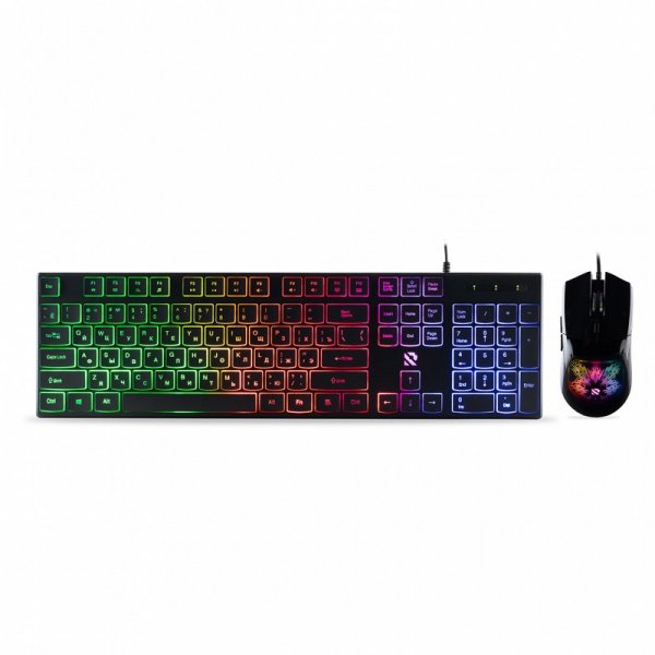 Игровой набор Smartbuy RUSH B18, мышь+клавиатура, чёрный