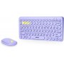 Комплект беспроводной Smartbuy SBC-510590AG-V, мышь+клавиатура, 2,4G + BT, фиолетовый