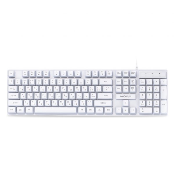Клавиатура проводная игровая Smartbuy RUSH Nucleus, мультимедиа, USB, белый