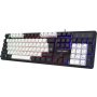 Клавиатура проводная игровая Defender Dark Knight GK-077 RU, радужная подсветка, бело-чёрный