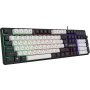 Клавиатура проводная игровая Defender Dark Knight GK-077 RU, радужная подсветка, бело-чёрный