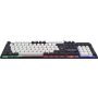 Клавиатура проводная игровая Defender Dark Knight GK-077 RU, радужная подсветка, бело-чёрный