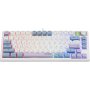 Клавиатура проводная игровая Defender Novis GK-318 RU, 80кн+FN, 1,5м, радужная подсветка, бело-голуб
