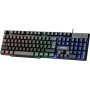 Клавиатура проводная игровая Defender Mayhem GK-360DL RU, RGB подсветка, 19 Anti-Ghost, чёрный