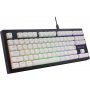 Клавиатура проводная игровая Defender Harpie GK-401 RU, 87кн+FN, 1,5м, радуж. подсветка, чёрно-белая