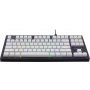 Клавиатура проводная игровая Defender Harpie GK-401 RU, 87кн+FN, 1,5м, радуж. подсветка, чёрно-белая