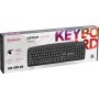 Клавиатура проводная Defender Office HB-910 USB RU, полноразмерная, чёрный
