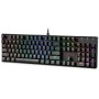 Клавиатура проводная игровая Redragon Mitra RU, RGB, 104 клавиши, чёрный