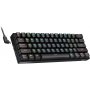 Клавиатура беспроводная Redragon Draconic RU, RGB подсветка, BT, 61 кн., чёрный